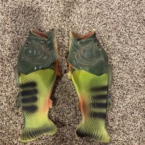 Fish-Flops! - Green and Black